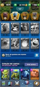 Conta Clash Royale X-Besta 6100 troféus (1500 esmeraldas)