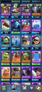 Conta Clash Royale X-Besta 6100 troféus (1500 esmeraldas)