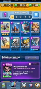 Conta Clash Royale X-Besta 6100 troféus (1500 esmeraldas)