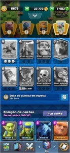 Conta Clash Royale X-Besta 6100 troféus (1500 esmeraldas)