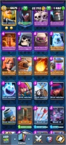 Conta Clash Royale X-Besta 6100 troféus (1500 esmeraldas)