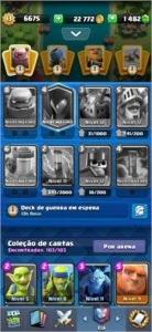 Conta Clash Royale X-Besta 6100 troféus (1500 esmeraldas)