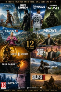 Conta PlayStation com 12 jogos