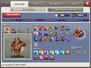 Conta CV 10 c/ 4,3k Gemas - Clash of Clans