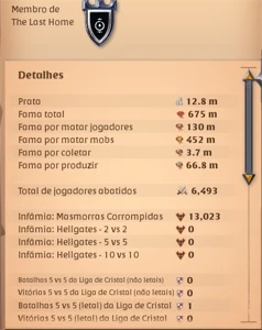 Conta Specada + Prata (Prata = 150.586M + Itens 470.630 M) - Albion Online