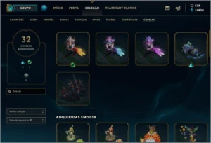Conta LoL (várias skins) - Diamante nas filas - League of Legends