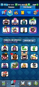Conta clash royale arena 19