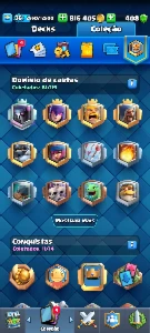 Conta clash royale arena 19