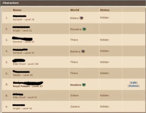 Vendo ED lvl 106 + Varios makers - Tibia