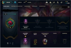 Conta de LOL - Elo Mestre com mmr boostado (66%WINRATE) - League of Legends