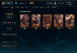 Conta Lol - 1031 Skins, Várias Skins Com Bordas Exclusivas - League of Legends