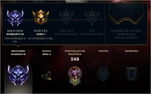 CONTA DE LOL DIAMANTE 3 - League of Legends