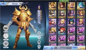 Conta Saint Seya A55 Lupus Lvl 57 1kgema - Saint Seiya Awakening SSA