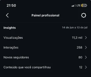 Perfil no Instagram com 16 mil seguidores - Redes Sociais
