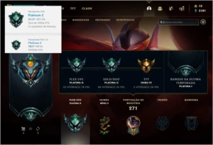 Conta platina 2 solo duo e flex com 73 skins e 80 champs - League of Legends LOL
