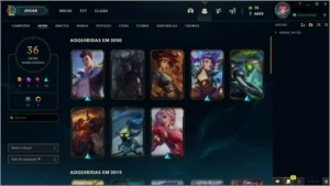 CONTA LOL - PLATINA 4 • MAIN JUNGLE !!! ÓTIMA OPORTUNIDADE. - League of Legends