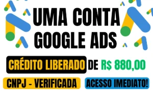 Vendo Uma Conta Do Google Ads Com Crédito De 880 Liberado
