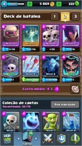 Clash Royale nível 8 na Arena Lendária com 2 lendárias TOP!