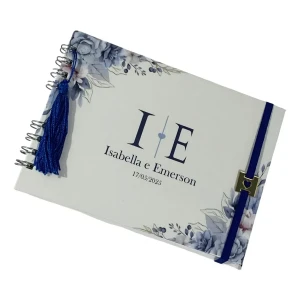 Caderno de Mensagens Personalizado A5 15 x 21 cm - Artesanato e Personalizados