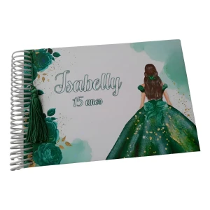 Caderno de Mensagens Personalizado A5 15 x 21 cm - Artesanato e Personalizados