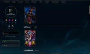 Vnda de conta de league of legends LOL