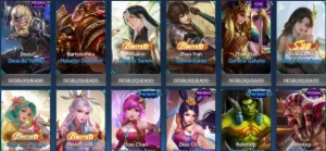 Conta - Heroes evolved, heróis: 113, skins: 243. - Outros