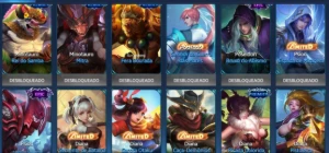Conta - Heroes evolved, heróis: 113, skins: 243. - Outros