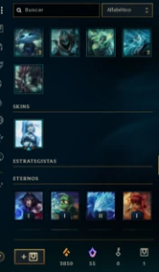 MMR Platina Todos os campeões 150 skins 70 cromas e +150k EA - League of Legends LOL