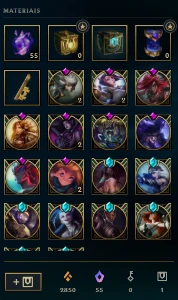MMR Platina Todos os campeões 150 skins 70 cromas e +150k EA - League of Legends LOL