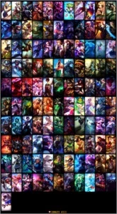CONTA League Of Legends - Todos os Campeões e 111 Skins LOL