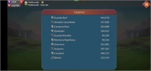 Conta lords 518k - Lords Mobile