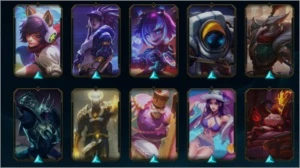 conta de lol com 130 skins, barata com 85 pts de prestigio - League of Legends