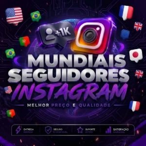 🔥 Seguidores Instagram Mundiais 🌎  + 30 dias grátis repo - Redes Sociais