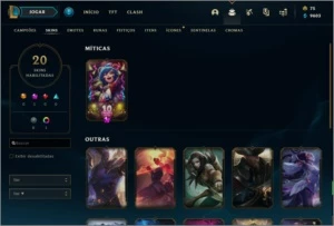 Conta Diamante 3 64 % Winrate Ranked (BARATO) 20 Skins - League of Legends LOL