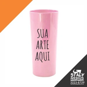 Long Drink Rosa Bebê - Artesanato e Personalizados