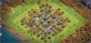 Centro de vila 12 bem upada - Clash of Clans