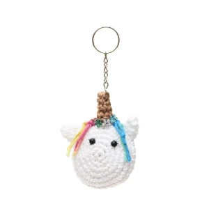 Chaveiro unicórnio pequeno em amigurumi - Artesanato e Personalizados