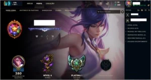 Conta Diamante 5, faltando 15 champs, sem punição - League of Legends LOL