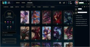 Conta Diamante 5, faltando 15 champs, sem punição - League of Legends LOL