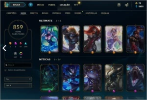 Conta lol 859 Skins - League of Legends