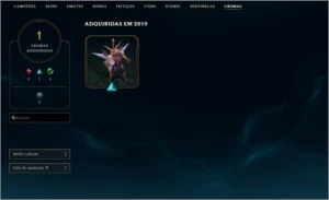 Conta League of Legends BR PLAT 4 LOL