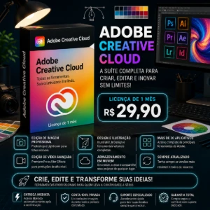 Adobe Creative Cloud | 30 dias de Acesso - Assinaturas e Premium