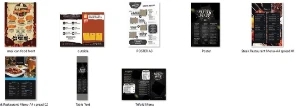 Arquivos PSD editáveis menus e cardápios para photoshop - Outros