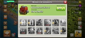 CV13 99% FULL; 14767 GEMAS; 6 CONSTRUTORES; DADOS DE CRIAÇÃO - Clash of Clans