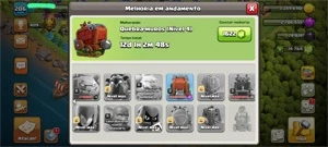 CV13 99% FULL; 14767 GEMAS; 6 CONSTRUTORES; DADOS DE CRIAÇÃO - Clash of Clans