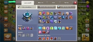 CV13 99% FULL; 14767 GEMAS; 6 CONSTRUTORES; DADOS DE CRIAÇÃO - Clash of Clans