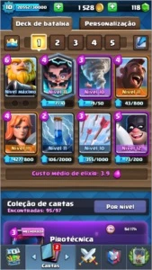 Vendo conta de clash royale Arena MESTRE 1 com pass ativo