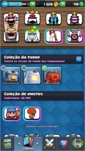 Vendo conta de clash royale Arena MESTRE 1 com pass ativo