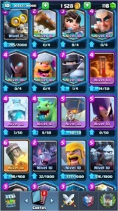 Vendo conta de clash royale Arena MESTRE 1 com pass ativo