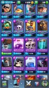 Vendo conta de clash royale Arena MESTRE 1 com pass ativo